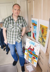 Mark-Buckingham-studio-Turnham-Green-London-W4-stanidng-up-col-pic#2-30th-July-2015
