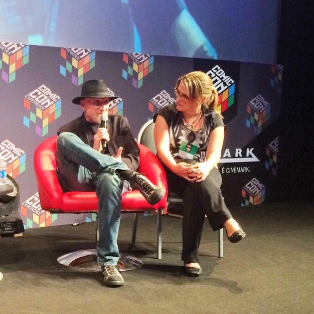 Frank Miller na CCXP 2015. Foto de Cinema com Rapadura, reproduzida sem prévia autorização.