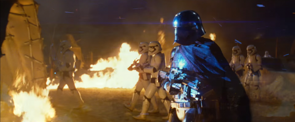 star wars - the force awakens (screencap 08 - captain phasma, gwendoline christie)