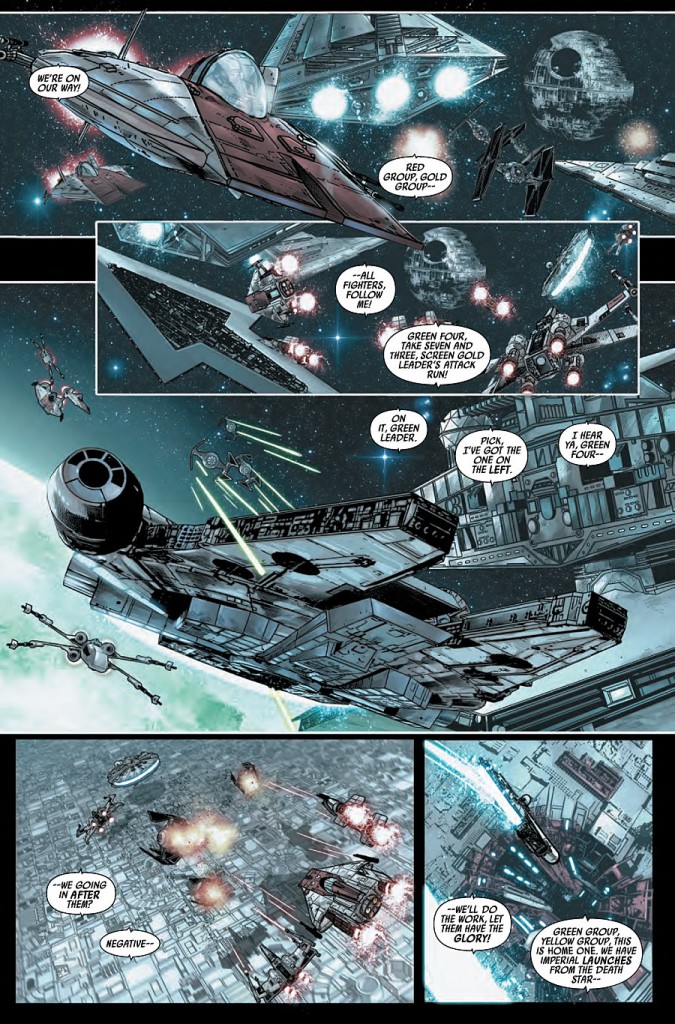 image - Marvel Comics (Star Wars Shattered Empire #1, preview page 01)
