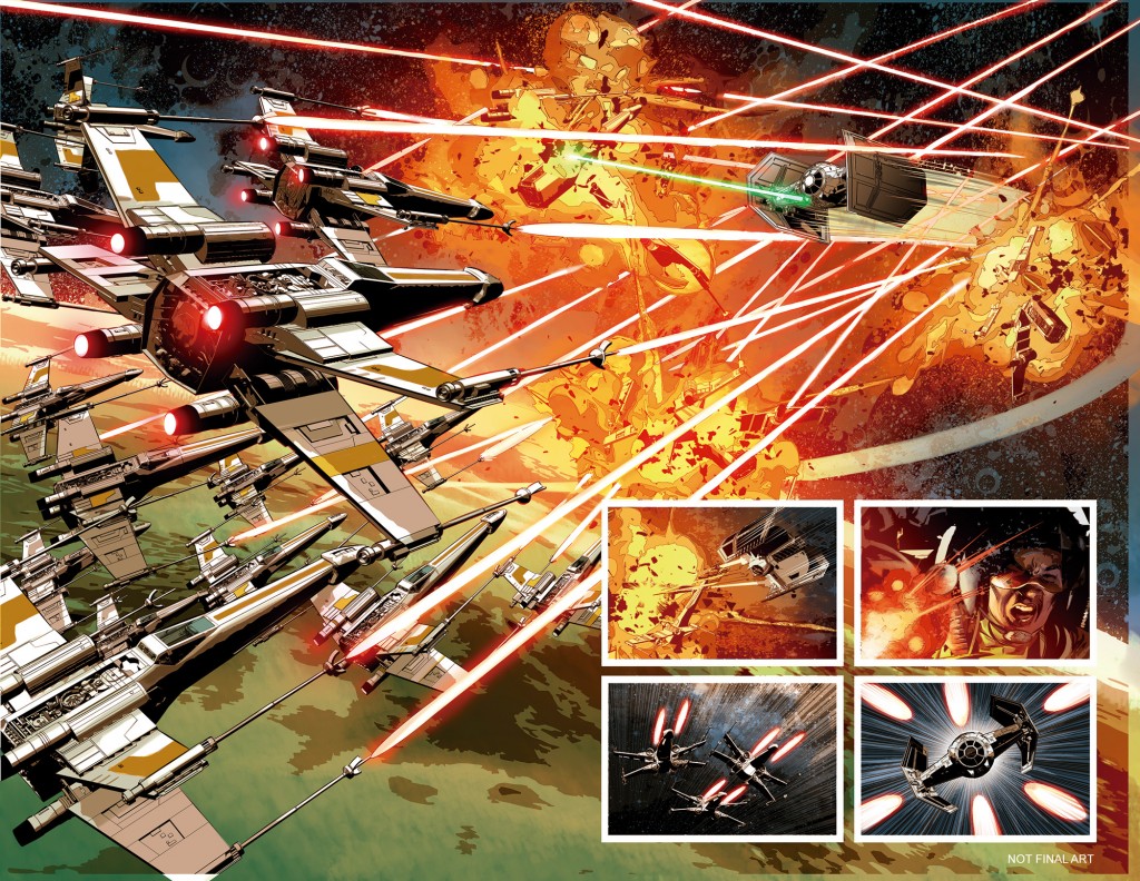 image - Marvel Comics (Star Wars Vader Down #1, preview page 01)